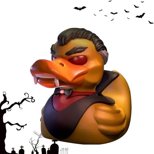 Horror Ente Figur Halloween Gothic Enten Statue Aus Harz Gruselige Enten Skulptur Ornament Halloween Dekoration Für Halloween-Partygeschenke, Tischdekoration von Mxshc