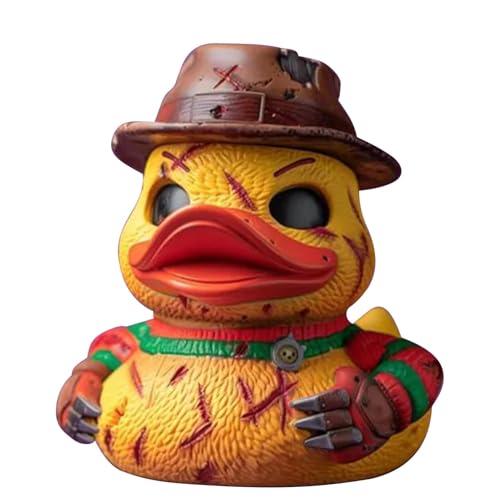 Horror Ente Figur Halloween Gothic Enten Statue Aus Harz Gruselige Enten Skulptur Ornament Halloween Dekoration Für Halloween-Partygeschenke, Tischdekoration von Mxshc