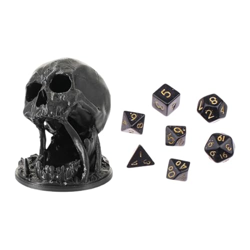 Mxshc 3D Totenkopf Würfelturm Würfelroller Lustiger DND Würfelturm Als Totenkopf Skull Dice Tower Tisch Rollenspiel Würfelturm Für Halloween-Dekoration Und Tischspiele 9 X 9 X 12 cm von Mxshc