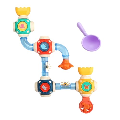 Mxshc Badewand Spielzeug | Wasserleitung Schwimmbad Spielzeug | Für Kinder Ab 3 Jahren Kindergarten Badezimmer Badewanne Outdoor Schwimmbad Mxshc Badewand Spielzeug | Wasserleitung Schwimmbad Spielzeug | Für Kinder Ab 3 Jahren Kindergarten Badezimmer Badewanne Outdoor Schwimmbad von Mxshc