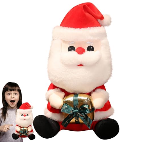 Mxshc Gefüllter Weihnachtsmann, Plüsch-Weihnachtsmann-Puppe Kuscheltiere, Gefüllte Weihnachtsmannpuppe, Weihnachtsdekoration, Autoschmuck, Kinder, Mädchen, Kinder von Mxshc