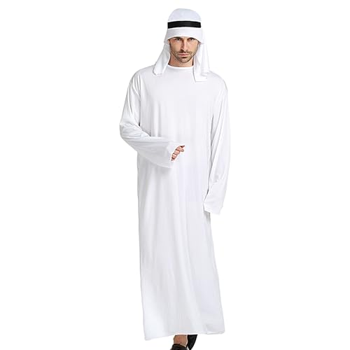 Mxshc Halloween Arabischer Prinz Kostüm und Kleidung | Halloween Arabischer Prinz Kostüm Gewand und Kopftuch,Verkleidungszubehör Wüstengewand für Cosplay, Maskerade Bühne Mxshc Halloween Arabischer Prinz Kostüm und Kleidung | Halloween Arabischer Prinz Kostüm Gewand und Kopftuch,Verkleidungszubehör Wüstengewand für Cosplay, Maskerade Bühne von Mxshc