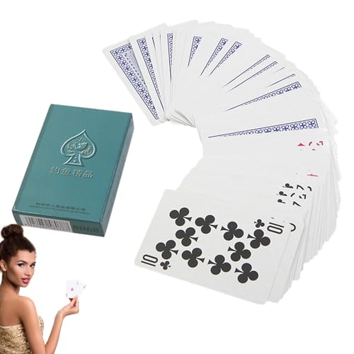 Mxshc Magie Poker Spielen | Einfacher Zaubertrick für Zauberer,Heben Sie Sich ab mit coolen Pokerkarten-Deck mit illustrierten Spielkarten-Designs für Kinder und Erwachsene von Mxshc