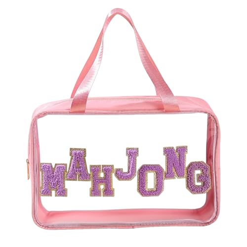 Mxshc Mahjong Taschen für Spielsteine - Aufbewahrungsbehälter für Steine Transparente Mahjong Tasche,Große Kapazität Aufbewahrungsbeutel für Männer Frauen Spieler Reise Outdoor Camping Picknick Party Mxshc Mahjong Taschen für Spielsteine - Aufbewahrungsbehälter für Steine Transparente Mahjong Tasche,Große Kapazität Aufbewahrungsbeutel für Männer Frauen Spieler Reise Outdoor Camping Picknick Party von Mxshc