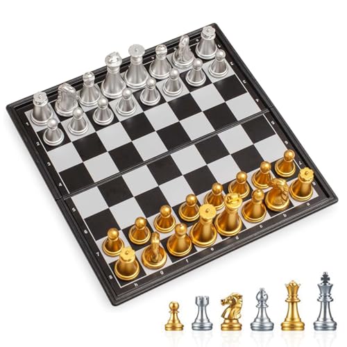 Mxshc Schachspiel, Magnet-Schachspiel Mit Faltbarem Brett, Verbessert Logisches Denken Interaktive Aktivität Für Reise Camping Zimmer Picknick Unterricht Mxshc Schachspiel, Magnet-Schachspiel Mit Faltbarem Brett, Verbessert Logisches Denken Interaktive Aktivität Für Reise Camping Zimmer Picknick Unterricht von Mxshc