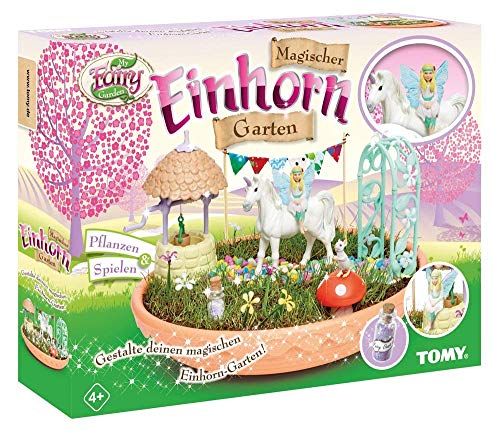 TOMY My Fairy Garden E72777DE Magischer Einhorn Garten (mit Samen), 4 Jahre to 99 Jahre, Single von TOMY