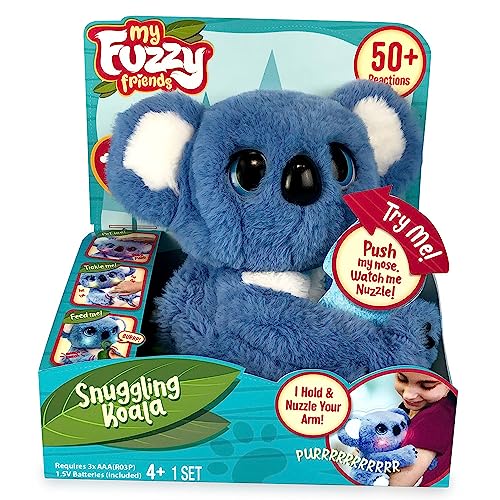 My Fuzzy Friends Famosa, Koala Interaktives Plüschtier mit über 50 Reaktionen, 26 cm, Umarmt, Bewegung, Licht und Sound, ab 4 Jahren, liebevolle und emotionale Entwicklung, 700016893 von My Fuzzy Friends