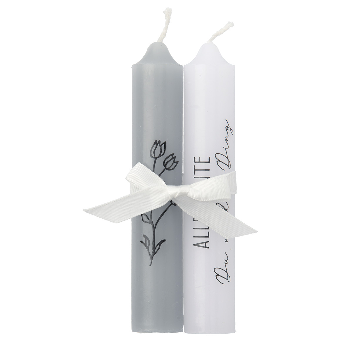 2 kleine Stabkerzen mit Spruch 2 kleine Stabkerzen mit Spruch von My Home