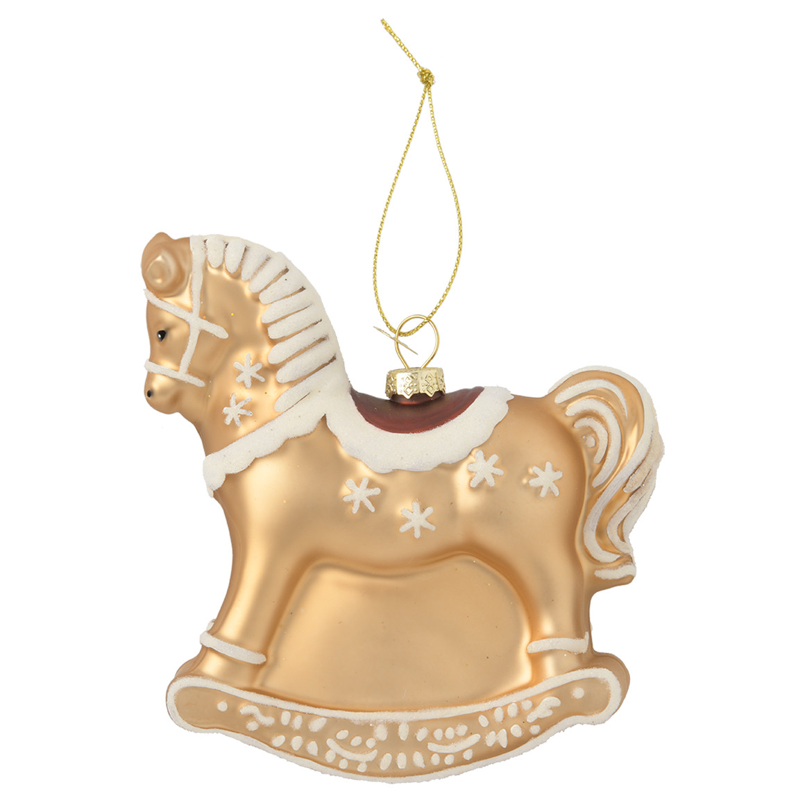 Baumschmuck Schaukelpferd mit Glitzer Baumschmuck Schaukelpferd mit Glitzer von My Home