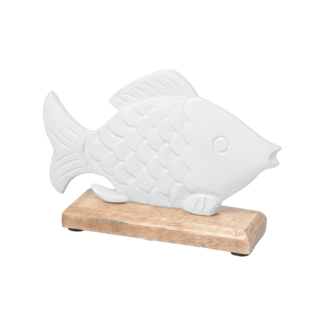 Deko-Figur Fisch mit Holzfuß von My Home