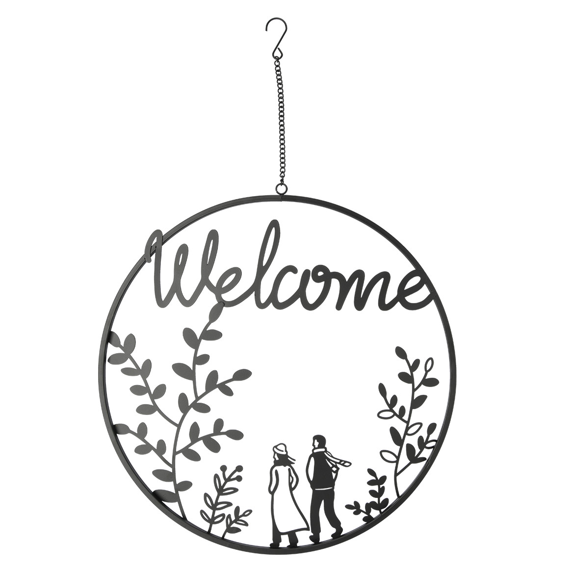 Deko-Metallhänger mit Welcome-Schriftzug Deko-Metallhänger mit Welcome-Schriftzug von My Home