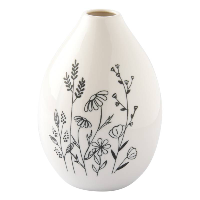 Große Blumenvase mit Gräser-Motiv von My Home