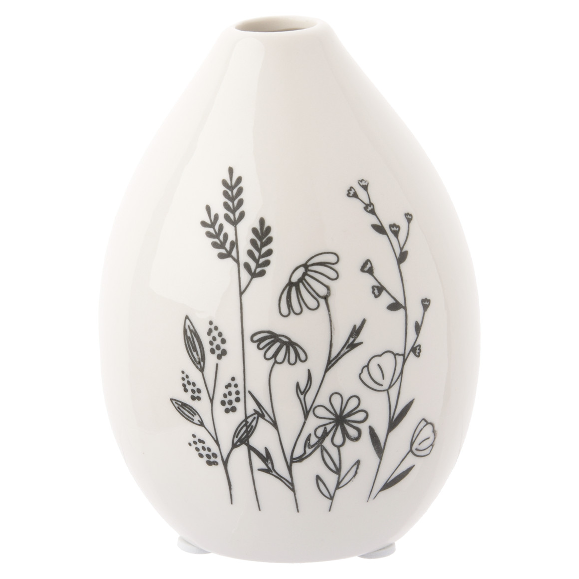 Mittelgroße Blumenvase mit Gräser-Motiv von My Home