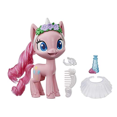 My Little Pony Pinkie Pie Zaubertrank Pony Modespaß – 12,5 cm pinkfarbene Ponyfigur mit Fashion-Accessoires, kämmbarer Mähne und Kamm von My Little Pony