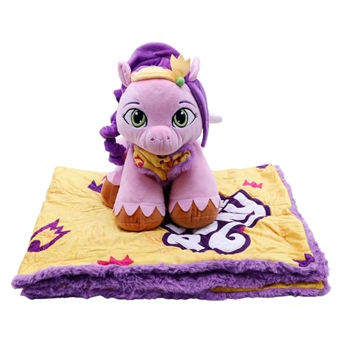 My Little Pony Pip Blankie Bestie 2-in-1 Stofftier & Decke, weiches sensorisches Plüschtier, Geschenk für Mädchen, Jungen, Babys, Kleinkinder, Kinder, Stofftier mit Decke My Little Pony Pip Blankie Bestie 2-in-1 Stofftier & Decke, weiches sensorisches Plüschtier, Geschenk für Mädchen, Jungen, Babys, Kleinkinder, Kinder, Stofftier mit Decke von My Little Pony