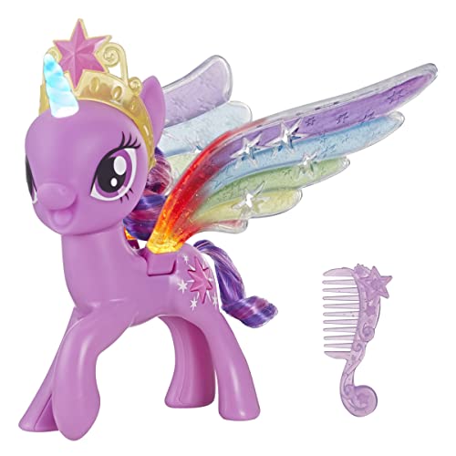 My Little Pony Regenbogen-Flügel Twilight Sparkle – Pony-Figur mit Lichtern und beweglichen Flügeln (E2928AS00) von My Little Pony