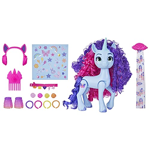 My Little Pony Spielzeug Misty Brightdawn Festival-Styling, Ponyfigur mit Accessoires von My Little Pony