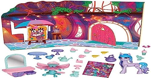 My little Pony – Entdecke Dein Ponyfunkeln Einhorn-Teeparty Izzy Moonbow, Hoof to Heart Pony, 21 Accessoires, für Kids ab 3 von My Little Pony