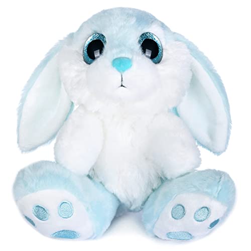 My OLi Kuscheltier Hase 20cm Plüsch Hase Stofftier Kuscheltiere Schlappohren Sitzend Kuschelhase Plüschtiere Für Mädchen Kinder Jungen-Blau Farbe von My OLi