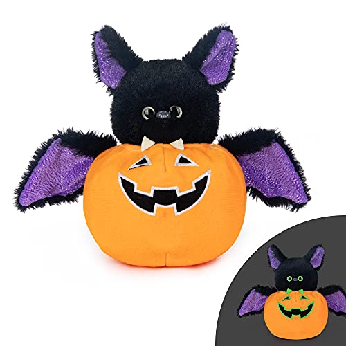 My OLi Plüsch-Kürbisse Gefüllte Fledermaus-Plüsch-Halloween-Spielzeug-Kürbisse mit Abnehmbarer Fledermaus, die im Dunkeln leuchten, Spielzeug-Halloween-Ornamente/Geschenke für Kinder von My OLi