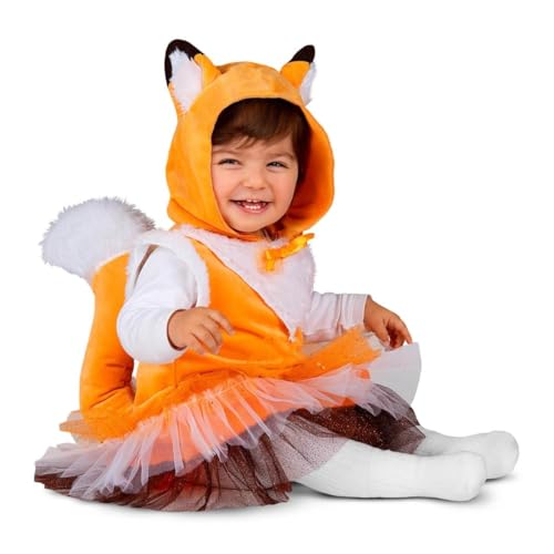 My Other Me Baby-Kostüm für Mädchen, Fuchs, mit Kleid mit Kapuze, Schwanz und Fäustlingen in Orange, Größe 12-24 Monate. Perfekt für einen Spaziergang im Wald im Herbst My Other Me Baby-Kostüm für Mädchen, Fuchs, mit Kleid mit Kapuze, Schwanz und Fäustlingen in Orange, Größe 12-24 Monate. Perfekt für einen Spaziergang im Wald im Herbst von My Other Me