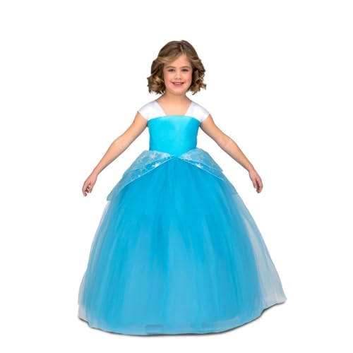 My Other Me Blaues Prinzessinnen-Kostüm für Mädchen, mit Kleid, Handschuhen und Cancancan, Größe 5-6 Jahre. Perfekt für ein Märchen My Other Me Blaues Prinzessinnen-Kostüm für Mädchen, mit Kleid, Handschuhen und Cancancan, Größe 5-6 Jahre. Perfekt für ein Märchen von My Other Me