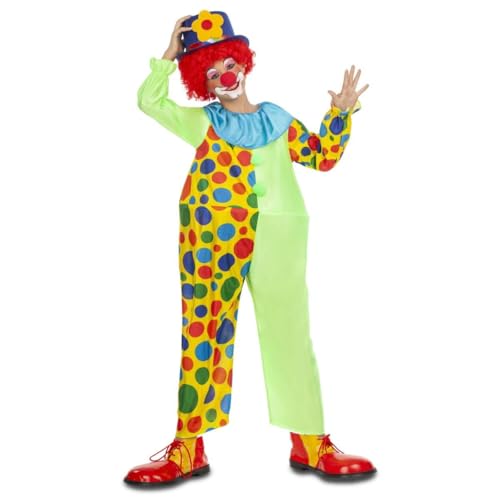 My Other Me Clown-Kostüm für Kinder, Unisex, Gelb und Grün, mit Overall mit Ring, Größe 3-4 Jahre. Perfekt für Partys voller Lachen und Spaß My Other Me Clown-Kostüm für Kinder, Unisex, Gelb und Grün, mit Overall mit Ring, Größe 3-4 Jahre. Perfekt für Partys voller Lachen und Spaß von My Other Me