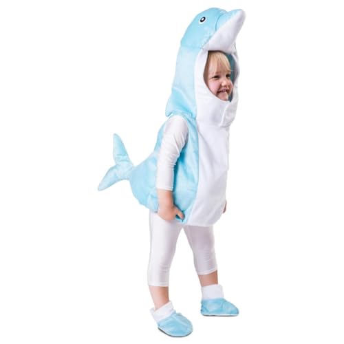 My Other Me Delfin-Kostüm für Babys, Unisex, mit Overall und Fußsack in Weiß und Blau, Größe 12-24 Monate. Geben Sie Ihrem Kleinen einen Hauch von Meer und Abenteuer! My Other Me Delfin-Kostüm für Babys, Unisex, mit Overall und Fußsack in Weiß und Blau, Größe 12-24 Monate. Geben Sie Ihrem Kleinen einen Hauch von Meer und Abenteuer! von My Other Me