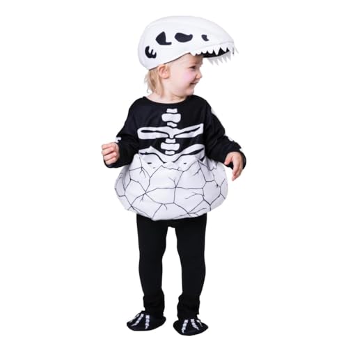 My Other Me Dinosaurier-Kostüm für Babys, Unisex, mit Hut, Overall und Fußsack, schwarz-weiß, Größe 12-24 Monate, perfekt für Dinosaurier-Themenpartys My Other Me Dinosaurier-Kostüm für Babys, Unisex, mit Hut, Overall und Fußsack, schwarz-weiß, Größe 12-24 Monate, perfekt für Dinosaurier-Themenpartys von My Other Me