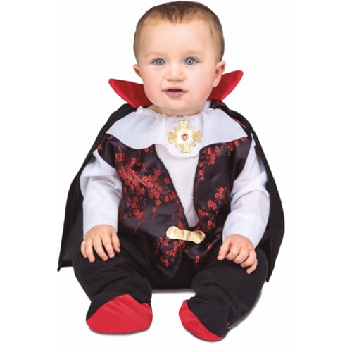 My Other Me Dracula-Kostüm für Babys, mit Overall und Umhang in Schwarz und Rot, Größe 0-6 Monate. Perfekt, um unvergessliche Erinnerungen an Halloween zu schaffen My Other Me Dracula-Kostüm für Babys, mit Overall und Umhang in Schwarz und Rot, Größe 0-6 Monate. Perfekt, um unvergessliche Erinnerungen an Halloween zu schaffen von My Other Me