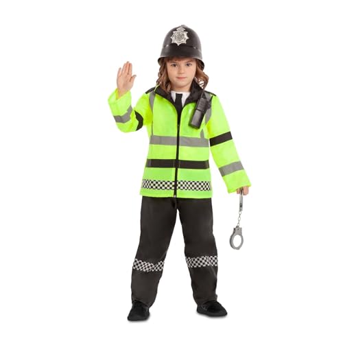 My Other Me Englisches Polizei-Kostüm für Kinder, Unisex, mit Hose, Jacke, Helm, Handschellen und Walkie-Talkie in Gelb und Schwarz, Größe 3-5 Jahre. Inspiriert Respekt und Autorität in jedem Spiel My Other Me Englisches Polizei-Kostüm für Kinder, Unisex, mit Hose, Jacke, Helm, Handschellen und Walkie-Talkie in Gelb und Schwarz, Größe 3-5 Jahre. Inspiriert Respekt und Autorität in jedem Spiel von My Other Me