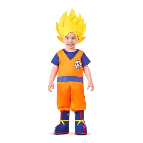 My Other Me Goku-Kostüm für Jungen, mit Body, Textilperücke und Stiefelstulpen in Blau und Orange, Größe 7-12 Monate. Kleiner Krieger bereit für Abenteuer! My Other Me Goku-Kostüm für Jungen, mit Body, Textilperücke und Stiefelstulpen in Blau und Orange, Größe 7-12 Monate. Kleiner Krieger bereit für Abenteuer! von My Other Me