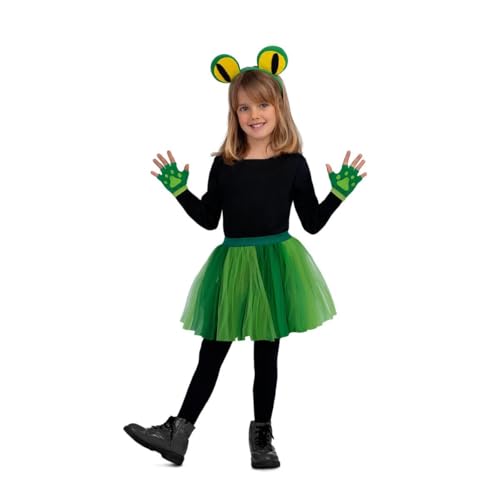 My Other Me Grünes Frosch-Kostüm für Mädchen, mit Stirnband, Fäustlingen und Tutu, Einheitsgröße, perfekt, um auf jeder Mottoparty ein Lächeln ins Gesicht zu zaubern My Other Me Grünes Frosch-Kostüm für Mädchen, mit Stirnband, Fäustlingen und Tutu, Einheitsgröße, perfekt, um auf jeder Mottoparty ein Lächeln ins Gesicht zu zaubern von My Other Me