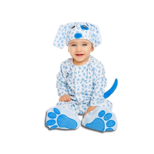 My Other Me Hundekostüm für Babys, Unisex, mit Mütze, Overall, Schwanz und Schnuller, blau und weiß, Größe 12-24 Monate, perfekt für die liebenswertesten Fotos im Familienalbum My Other Me Hundekostüm für Babys, Unisex, mit Mütze, Overall, Schwanz und Schnuller, blau und weiß, Größe 12-24 Monate, perfekt für die liebenswertesten Fotos im Familienalbum von My Other Me