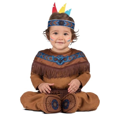 My Other Me Indianer-Kostüm für Babys, Unisex, braun, mit Overall, Stirnband und Söckchen, Größe 7-12 Monate. Machen Sie Ihren Kleinen zum Protagonisten des nächsten Abenteuers. My Other Me Indianer-Kostüm für Babys, Unisex, braun, mit Overall, Stirnband und Söckchen, Größe 7-12 Monate. Machen Sie Ihren Kleinen zum Protagonisten des nächsten Abenteuers. von My Other Me