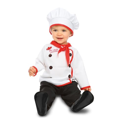 My Other Me Kinder-Koch-Kostüm für Babys, Unisex, mit Hut, Halstuch, Jacke und Hose, weiß und rot, Größe 12-24 Monate, so süß wie ein frisch gebackener Cupcake My Other Me Kinder-Koch-Kostüm für Babys, Unisex, mit Hut, Halstuch, Jacke und Hose, weiß und rot, Größe 12-24 Monate, so süß wie ein frisch gebackener Cupcake von My Other Me