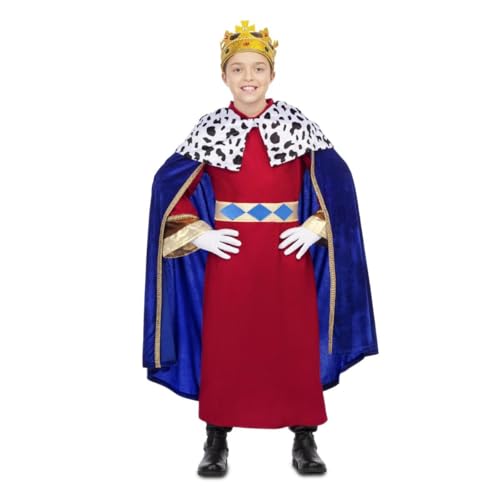 My Other Me Kinderkostüm König mit Umhang, Robe und Gürtel in Rot und Blau, Größe 5-6 Jahre, perfekt zum Leuchten bei Weihnachtsfeiern My Other Me Kinderkostüm König mit Umhang, Robe und Gürtel in Rot und Blau, Größe 5-6 Jahre, perfekt zum Leuchten bei Weihnachtsfeiern von My Other Me
