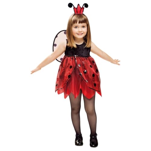 My Other Me Kinderkostüm für Mädchen, Marienkäfer, mit Kleid, Kopfschmuck und Flügeln in Rot und Schwarz, Größe 12-24 Monate. Perfekt, um es jedem an Halloween das Herz zu stehlen My Other Me Kinderkostüm für Mädchen, Marienkäfer, mit Kleid, Kopfschmuck und Flügeln in Rot und Schwarz, Größe 12-24 Monate. Perfekt, um es jedem an Halloween das Herz zu stehlen von My Other Me