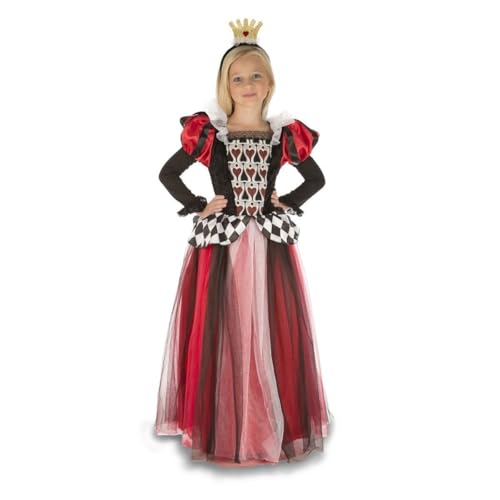 My Other Me Mädchenkostüm mit Herzkönigin in Rot und Schwarz, mit Kleid und Kopfschmuck, Größe 5-6 Jahre. Perfekt für echte Fantasy-Spiele zu Hause My Other Me Mädchenkostüm mit Herzkönigin in Rot und Schwarz, mit Kleid und Kopfschmuck, Größe 5-6 Jahre. Perfekt für echte Fantasy-Spiele zu Hause von My Other Me
