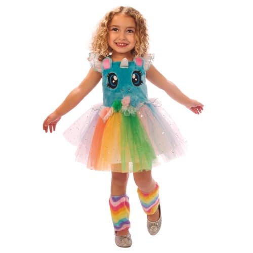 My Other Me Mädchenkostüm mit rosa Einhornkleid und bunten Stulpen, Größe 3-4 Jahre. Erhöht Magie und Farbe bei jedem Schritt des Karnevals My Other Me Mädchenkostüm mit rosa Einhornkleid und bunten Stulpen, Größe 3-4 Jahre. Erhöht Magie und Farbe bei jedem Schritt des Karnevals von My Other Me