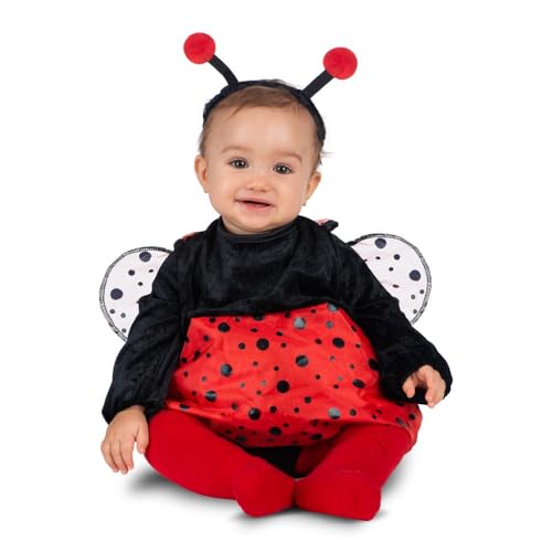 My Other Me Marienkäfer-Kostüm für Babys, Mädchen, mit Stirnband, Kleid mit Flügeln und Höschen in Rot und Schwarz, Größe 0-6 Monate. Perfekt für eine süße erste Kostümparty My Other Me Marienkäfer-Kostüm für Babys, Mädchen, mit Stirnband, Kleid mit Flügeln und Höschen in Rot und Schwarz, Größe 0-6 Monate. Perfekt für eine süße erste Kostümparty von My Other Me