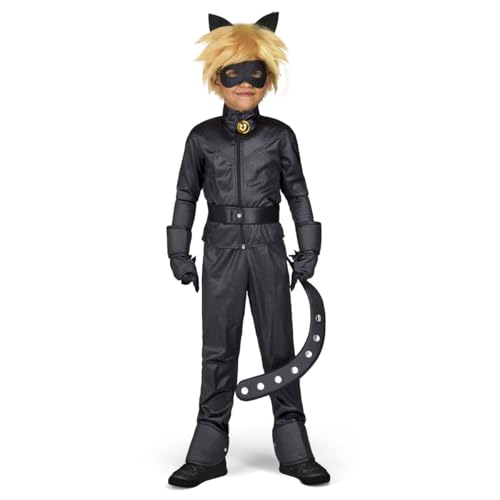 My Other Me Me- Miraculous Cat Noir Lady Bug Kostüm, schwarz, 6-8 Jahre, 231151 von My Other Me