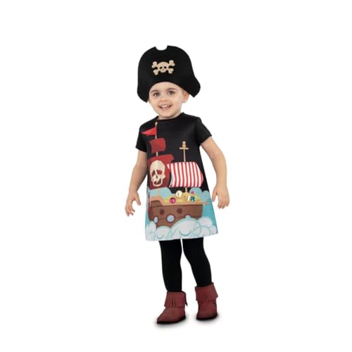 My Other Me Piratenkostüm für Babys, Unisex, mit Kleid und Hut in den Farben Rot und Schwarz, Größe 12-24 Monate. Segeln Sie die sieben Meere mit Stil. My Other Me Piratenkostüm für Babys, Unisex, mit Kleid und Hut in den Farben Rot und Schwarz, Größe 12-24 Monate. Segeln Sie die sieben Meere mit Stil. von My Other Me