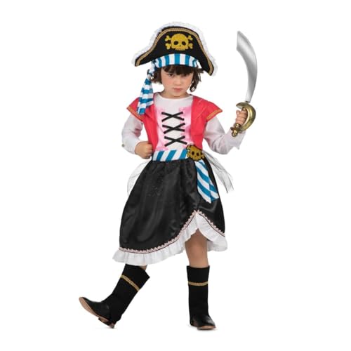 My Other Me Piratenkostüm für Mädchen mit Mütze, Hemd mit Mieder, Weste, Gürtel, Rock und Stiefelstulpen in Schwarz und Rosa, Größe 7-9 Jahre. Surfen Sie die Meere im Piraten-Stil My Other Me Piratenkostüm für Mädchen mit Mütze, Hemd mit Mieder, Weste, Gürtel, Rock und Stiefelstulpen in Schwarz und Rosa, Größe 7-9 Jahre. Surfen Sie die Meere im Piraten-Stil von My Other Me