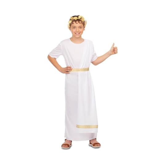 My Other Me Römisches Unisex-Kostüm für Kinder in Weiß mit Tunika, Mantel und Gürtel, Größe 3-4 Jahre. Erleben Sie die Größe des Römischen Reiches. My Other Me Römisches Unisex-Kostüm für Kinder in Weiß mit Tunika, Mantel und Gürtel, Größe 3-4 Jahre. Erleben Sie die Größe des Römischen Reiches. von My Other Me