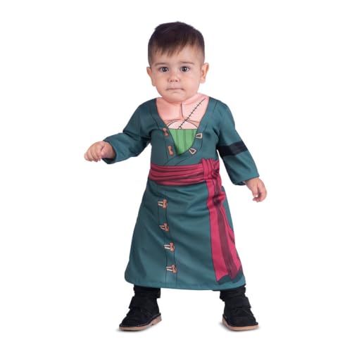 My Other Me - Roronoa Zoro Babykostüm mit Kleid und Hose in grün, für Jungen, Größe 24-36 Monate. Inspiriert vom mutigen Schwertkämpfer des Anime. My Other Me - Roronoa Zoro Babykostüm mit Kleid und Hose in grün, für Jungen, Größe 24-36 Monate. Inspiriert vom mutigen Schwertkämpfer des Anime. von My Other Me