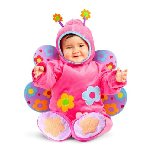 My Other Me Schmetterlingskostüm für Babys, Unisex, mit Mütze, Body und Flügeln in rosa mit floralen Details, Größe 0-6 Monate, ideal für ein bezauberndes Fotoshooting My Other Me Schmetterlingskostüm für Babys, Unisex, mit Mütze, Body und Flügeln in rosa mit floralen Details, Größe 0-6 Monate, ideal für ein bezauberndes Fotoshooting von My Other Me