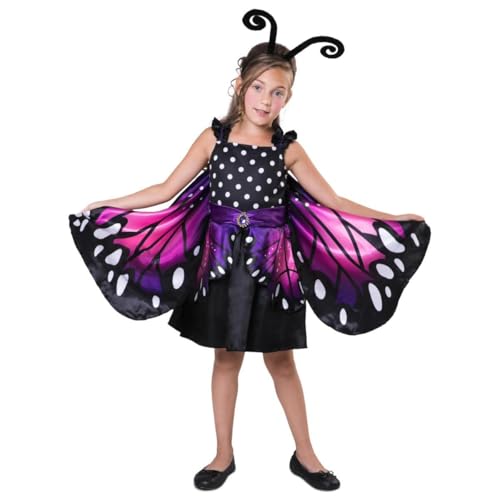 My Other Me Schmetterlingskostüm für Mädchen mit Kleid mit Flügeln und Kopfschmuck in Schwarz und Rosa, Größe 5-6 Jahre. Lassen Sie Ihrer Fantasie auf jeder Party freien Lauf! My Other Me Schmetterlingskostüm für Mädchen mit Kleid mit Flügeln und Kopfschmuck in Schwarz und Rosa, Größe 5-6 Jahre. Lassen Sie Ihrer Fantasie auf jeder Party freien Lauf! von My Other Me