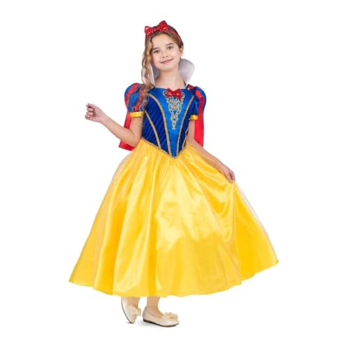 My Other Me Schneewittchen-Prinzessin-Kostüm für Mädchen, mit Kleid, Umhang, Unterrock und Haarreif in Gelb und Blau, Größe 5-6 Jahre. Perfekt, um auf jeder Märchenparty zu blenden My Other Me Schneewittchen-Prinzessin-Kostüm für Mädchen, mit Kleid, Umhang, Unterrock und Haarreif in Gelb und Blau, Größe 5-6 Jahre. Perfekt, um auf jeder Märchenparty zu blenden von My Other Me