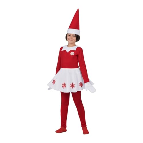 My Other Me Scout Elf-Kostüm für Mädchen, weiß und rot, mit Mütze, T-Shirt, Fäustlingen, Rock und Strumpfhosen, Größe 3–4 Jahre. Perfekt, um eine magische und freche Weihnachtsgeschichte nachzubilden. My Other Me Scout Elf-Kostüm für Mädchen, weiß und rot, mit Mütze, T-Shirt, Fäustlingen, Rock und Strumpfhosen, Größe 3–4 Jahre. Perfekt, um eine magische und freche Weihnachtsgeschichte nachzubilden. von My Other Me